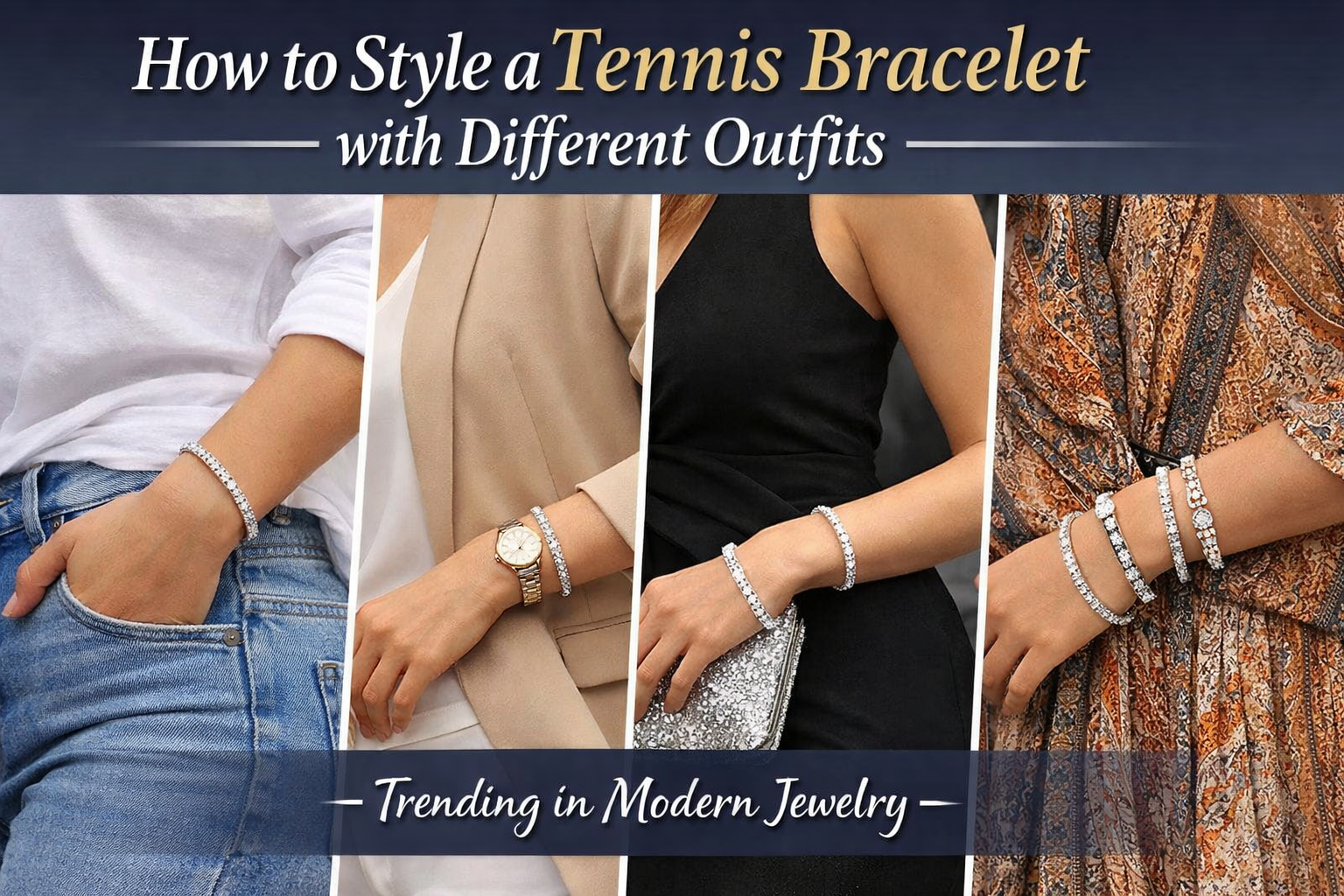 How to Style a Tennis Bracelet with Different Outfits