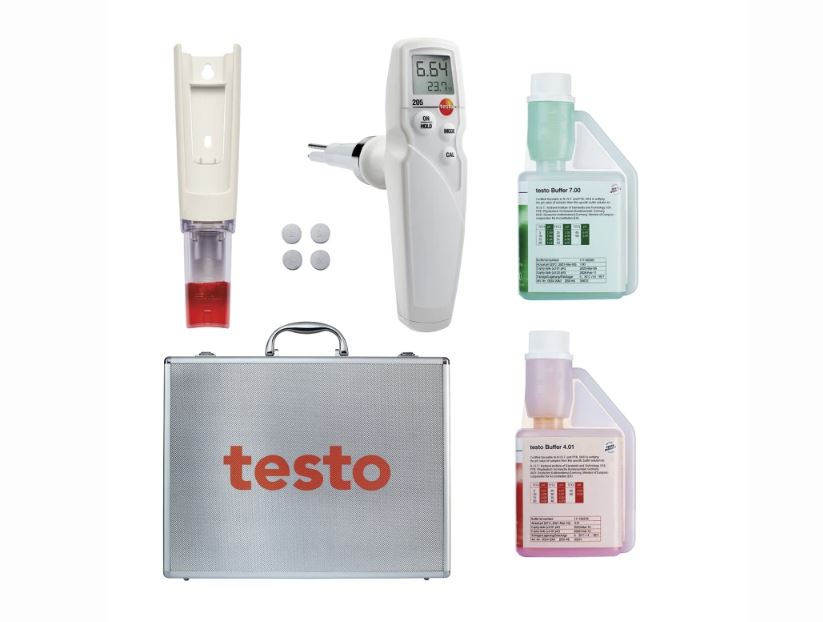 Testo 205 Starter Kit – Reliable pH Measuring Instrument for Food Quality Control