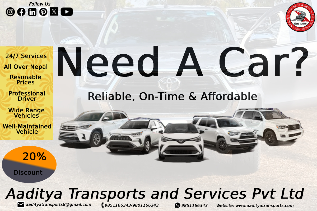 Need A Car in Nepal Kathmandu?