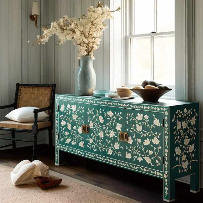 The Art of Crafting Bone Inlay Furniture