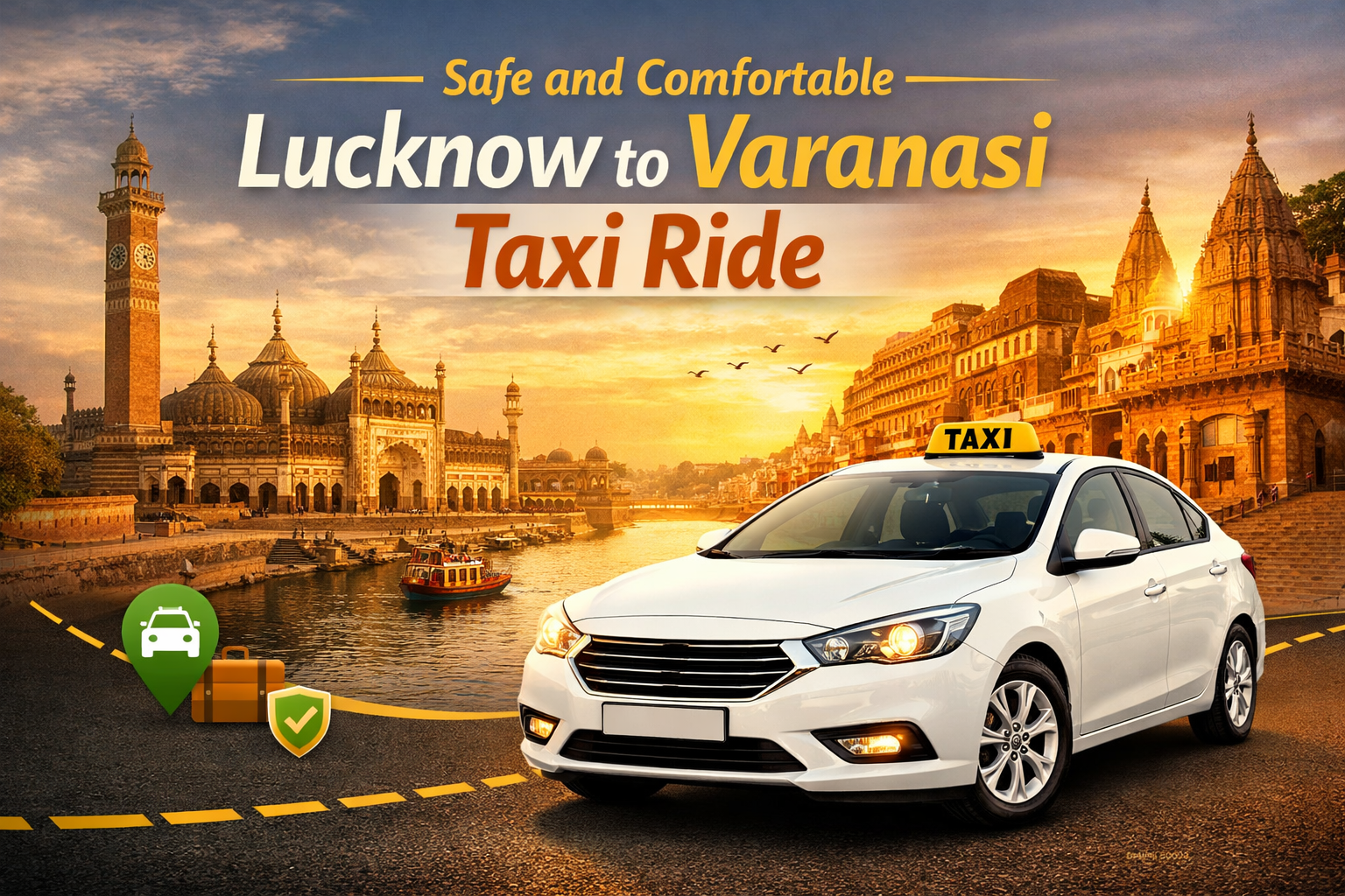Safe and Comfortable Lucknow to Varanasi Taxi Ride