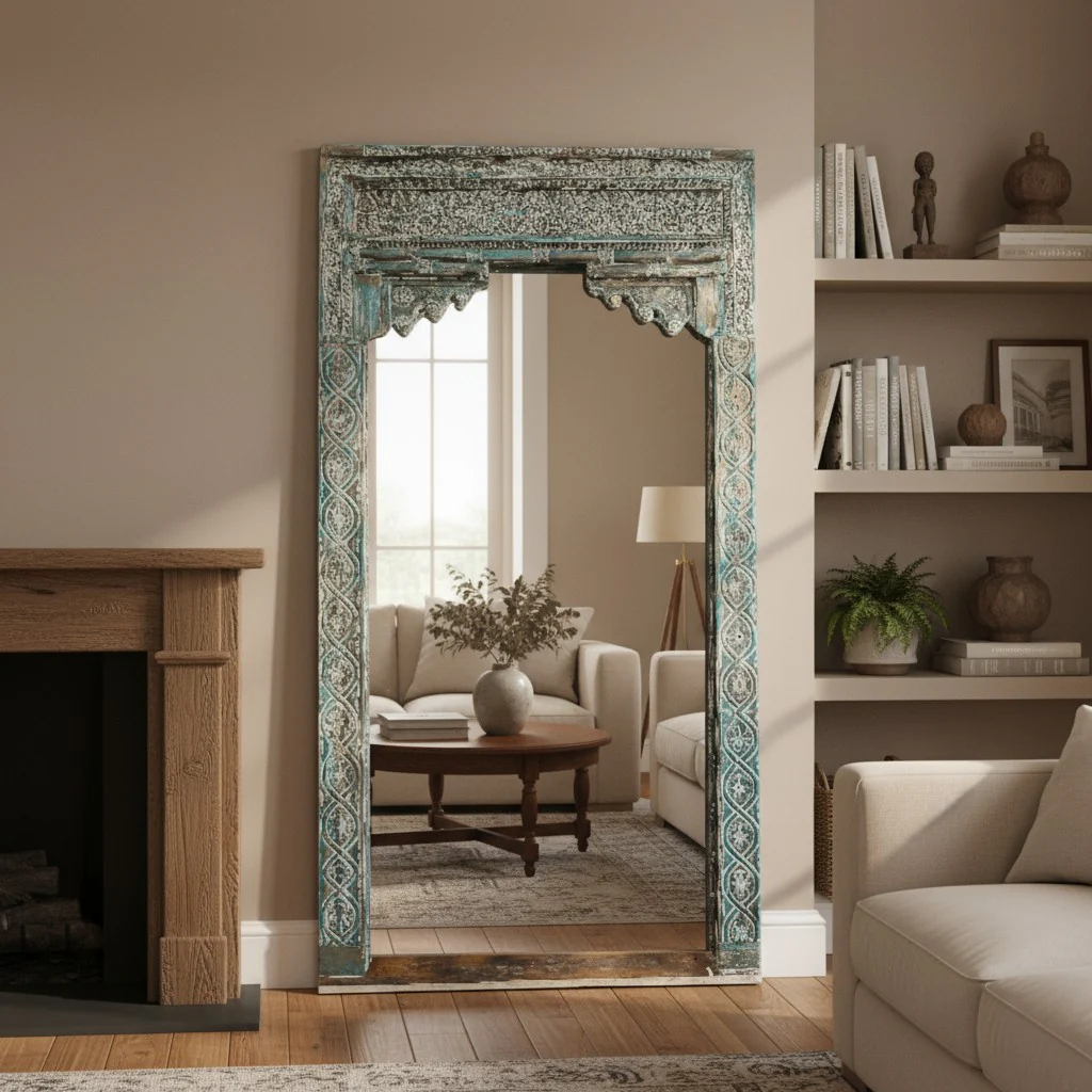 Boho Farmhouse Antique Doors & Carved Door Panels