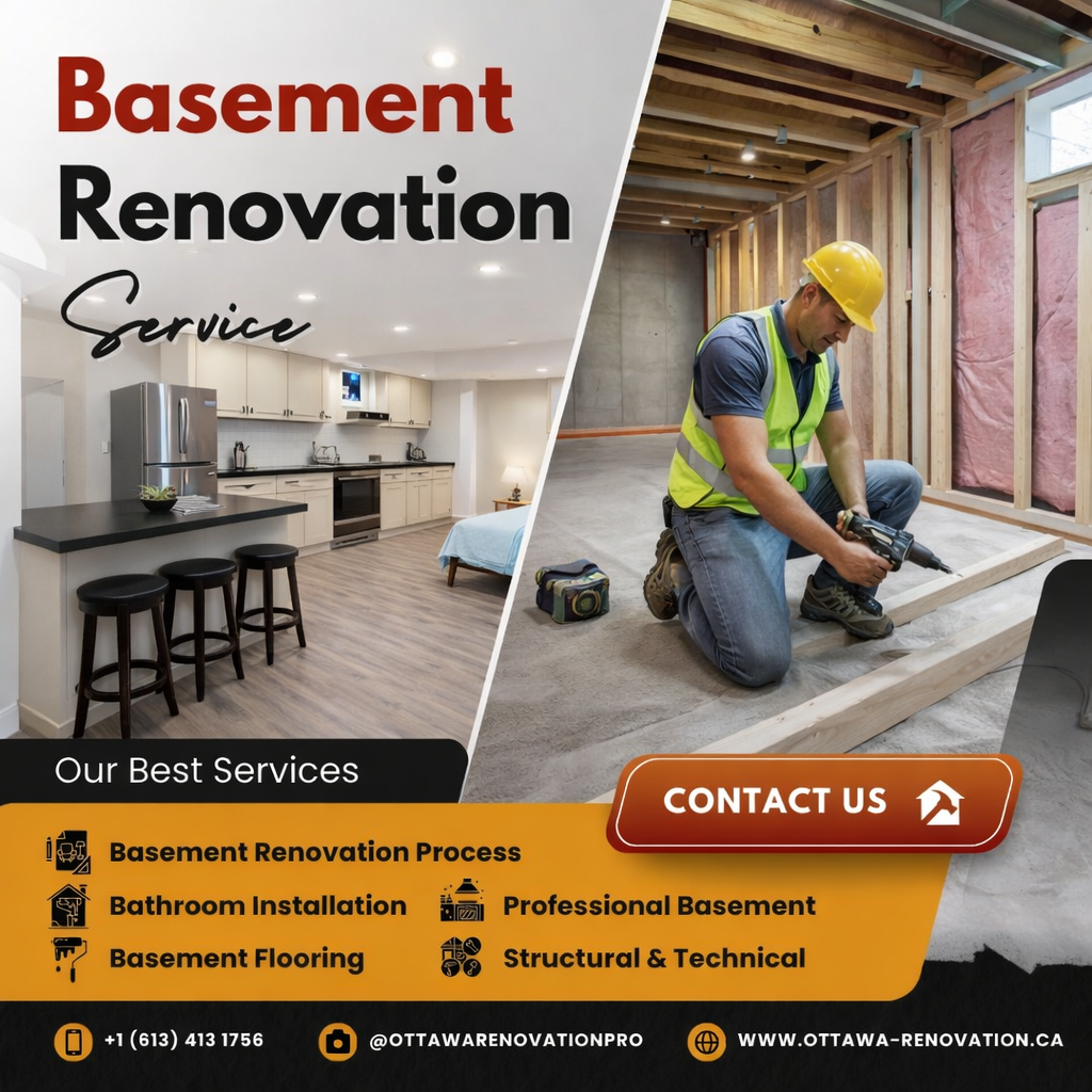 Ottawa Basement Renovations Experts | Affordable Basement Renovation Ottawa Cost & Custom Designs