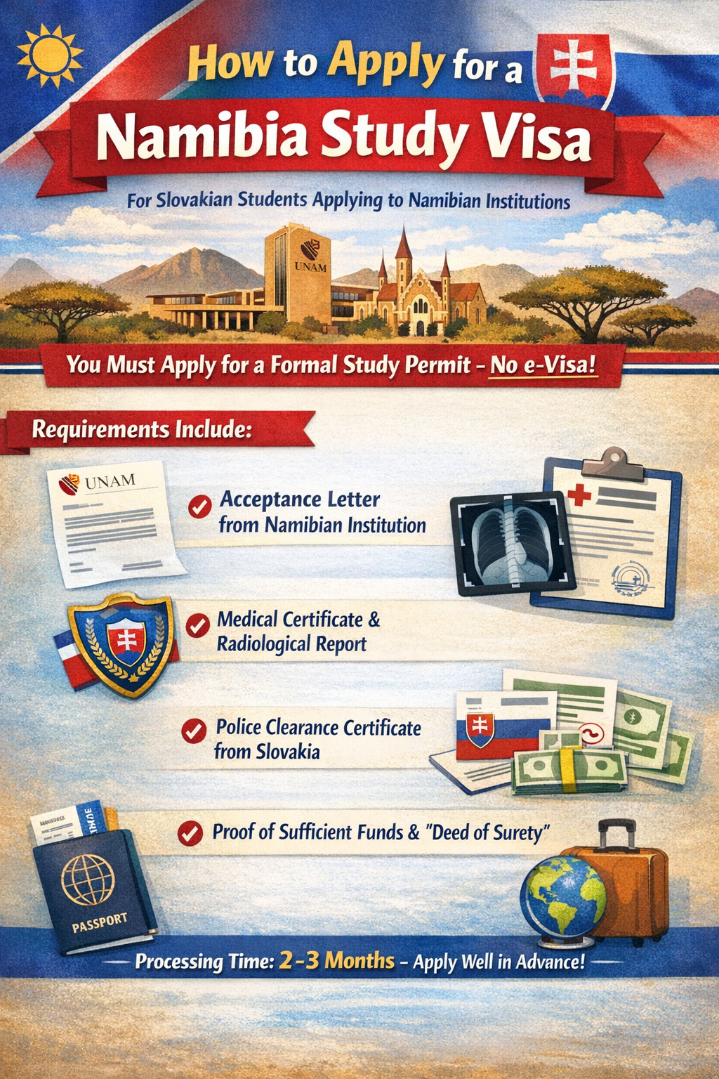 Namibia e-Visa for Slovakia Citizens – Online Application Guide