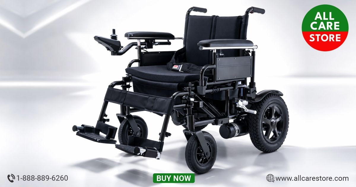 Electric wheelchair foldable power wheelchair with joystick control and comfortable seat