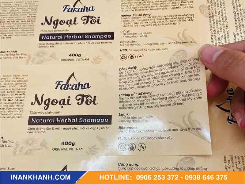 FAQ in tem Decal dính kém trên chai thủy tinh