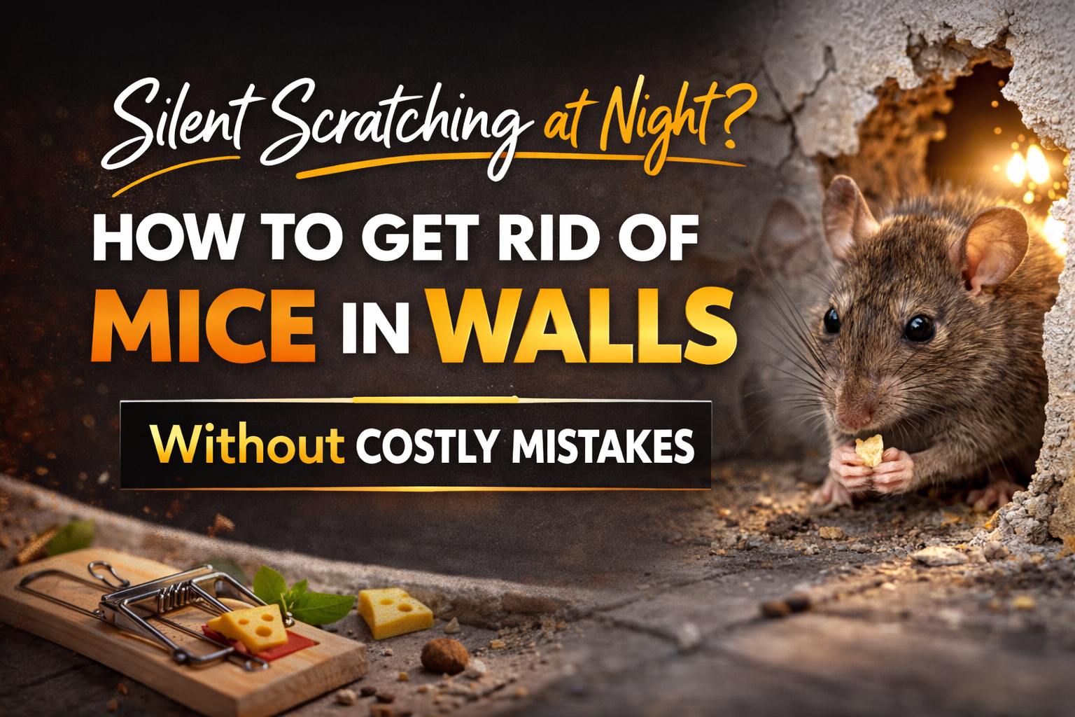 Silent Scratching at Night? How to Get Rid of Mice in Walls Without Costly Mistakes