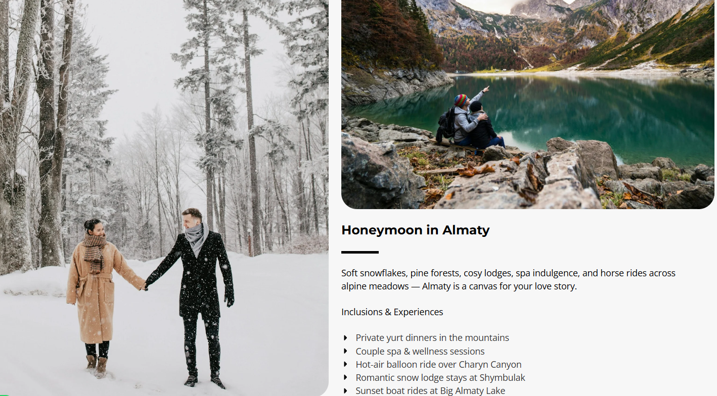 Kazakhstan Honeymoon Packages – A Romantic Escape to Almaty