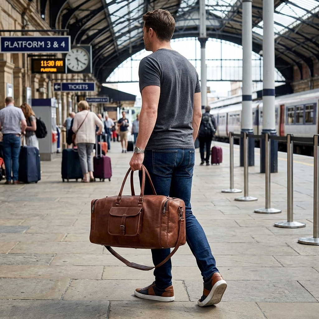 Spacious Leather Travel Bags for Comfortable Holiday Trips