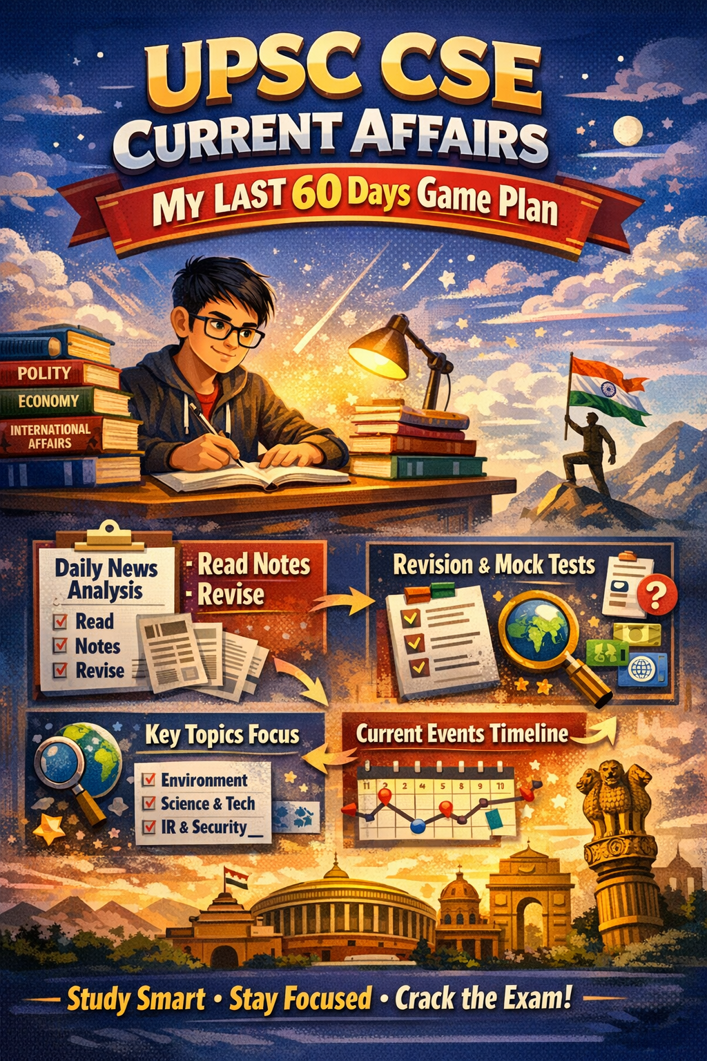 UPSC CSE Current Affairs: My Last 60 Days Game Plan