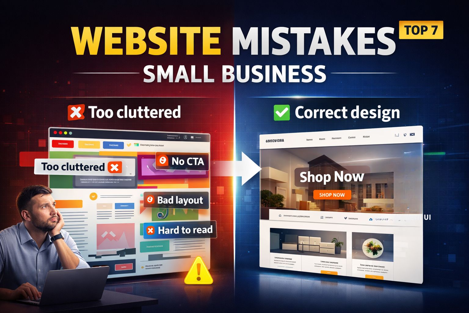 Top 7 Website Design Mistakes Small Businesses Make