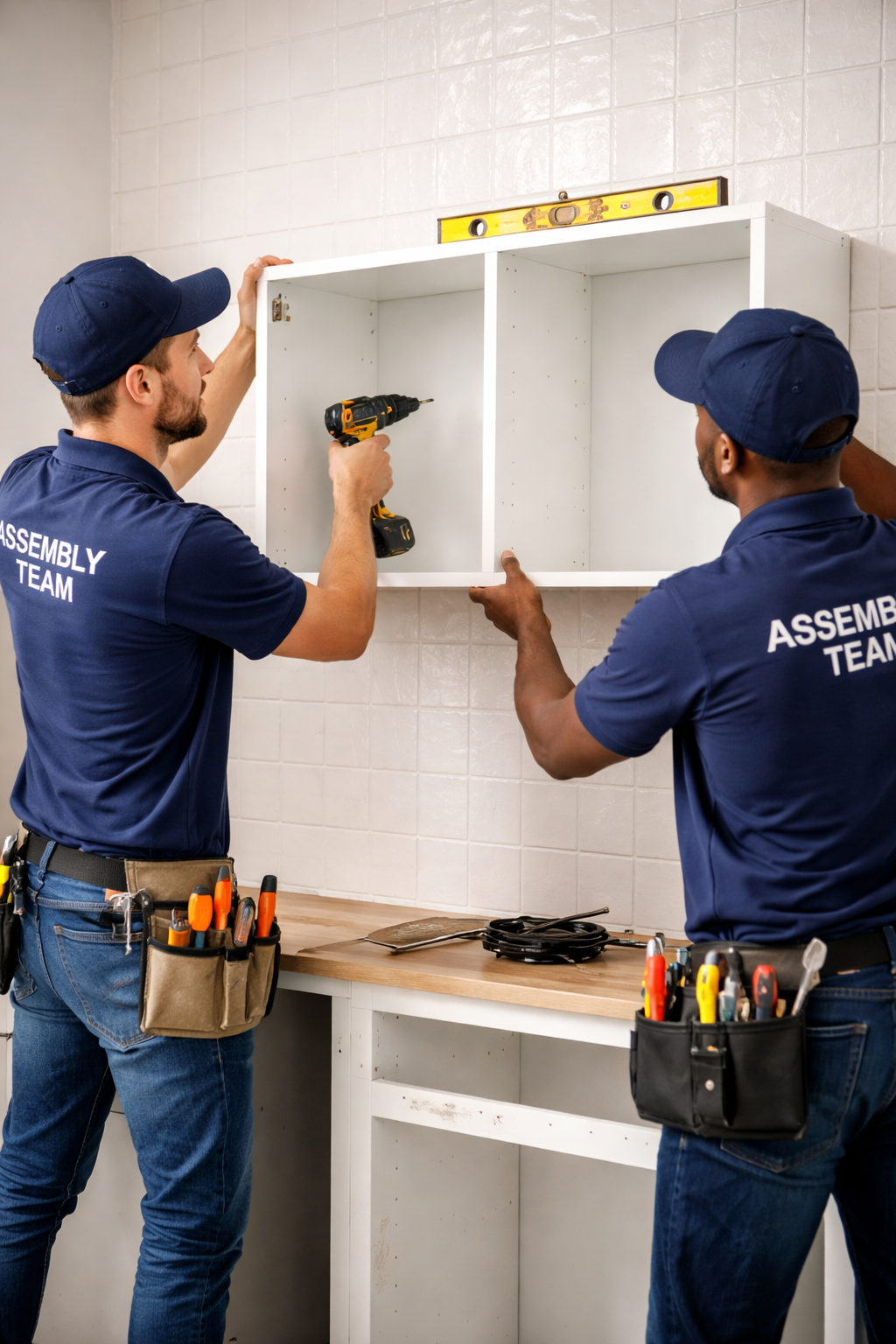Any Assembly team providing professional kitchen cabinet installation services in Maryland and DC.