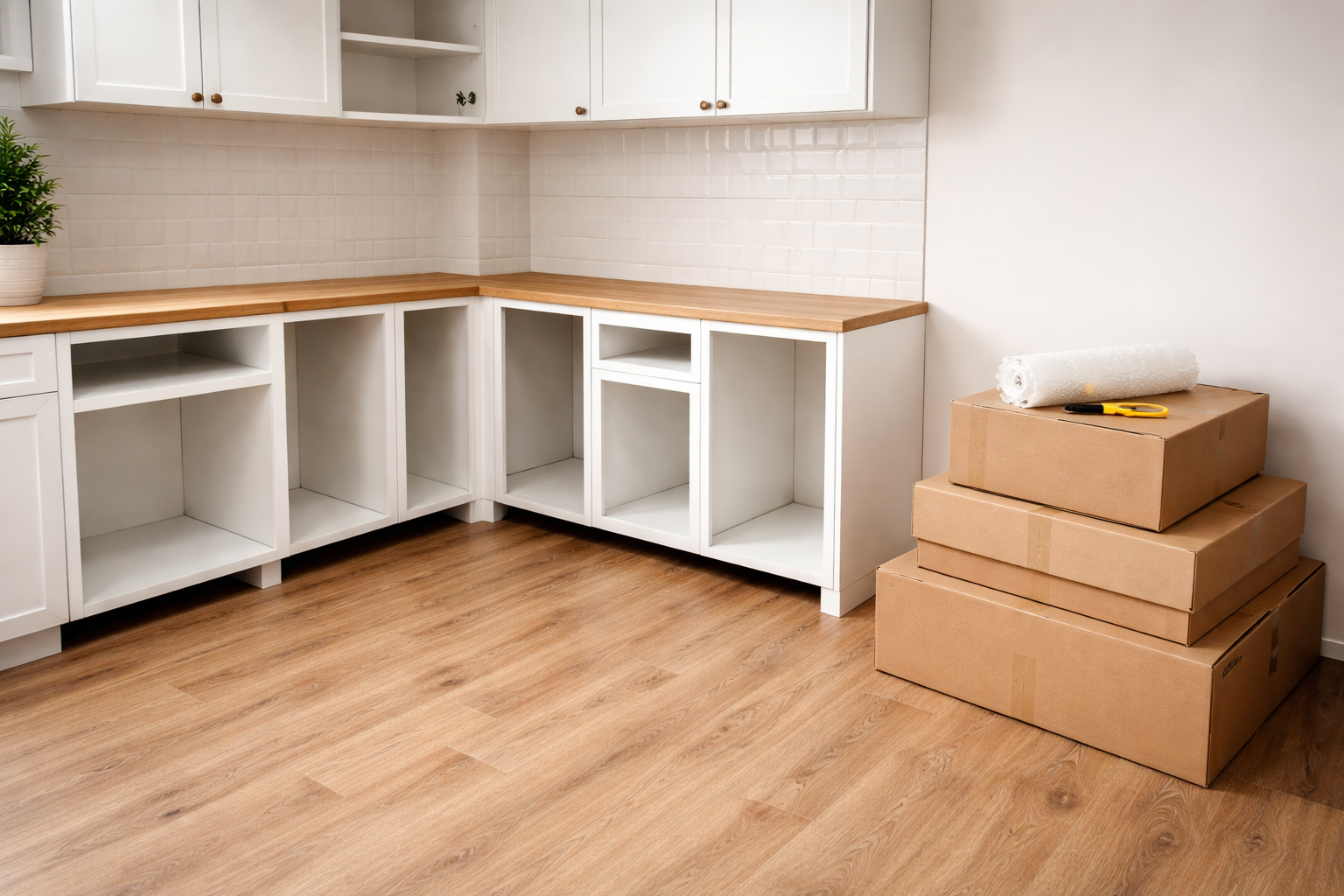 Preparing your home for professional cabinet installation.