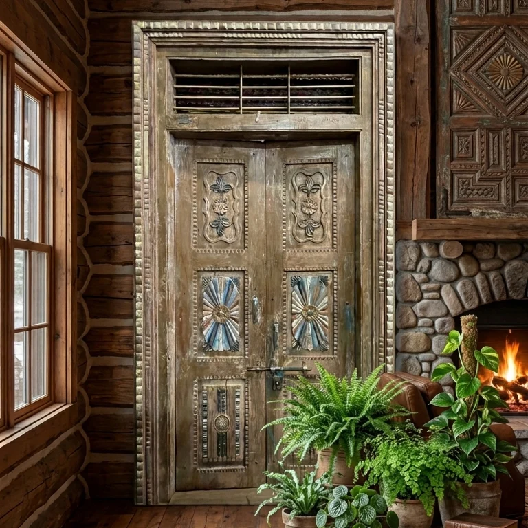 Vintage Carved Wood Doors & Accent Furniture: Perfect Style Across Your Home