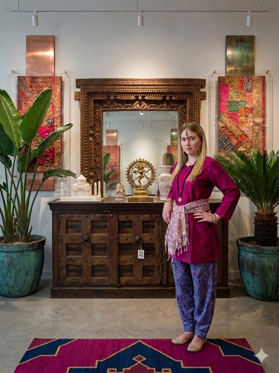 Vintage Carved Wood Doors & Accent Furniture: Perfect Style Across Your Home