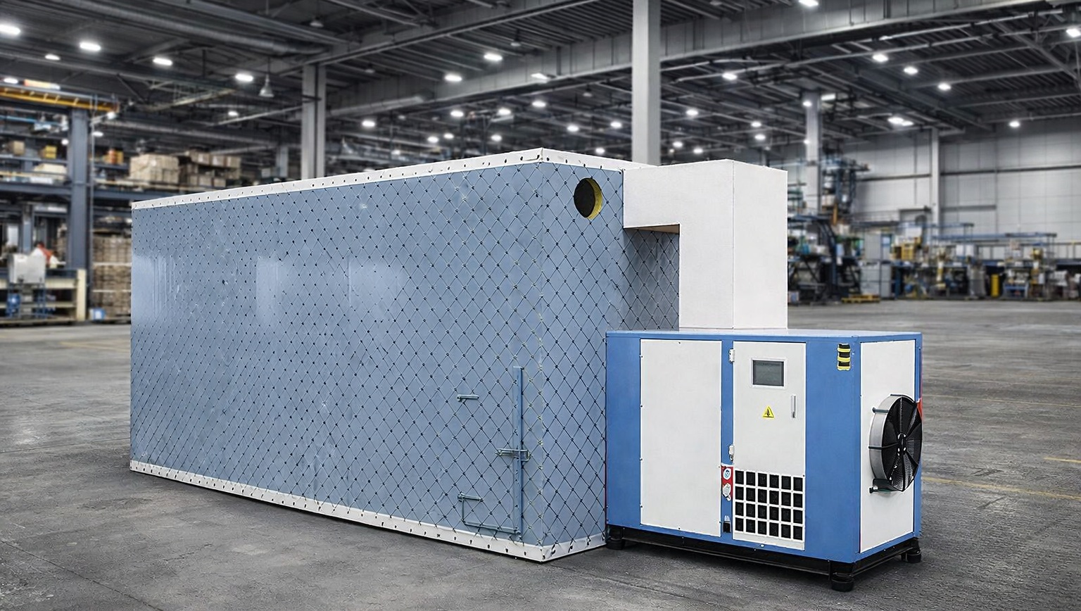 kerone's hot air dryer at industrial warehouse