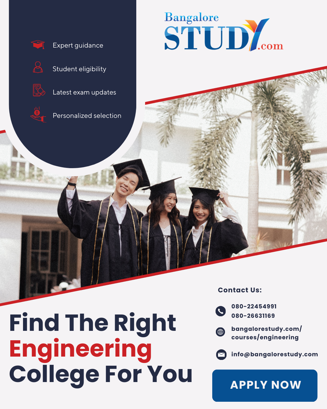 Top engineering colleges in Karnataka admission guidance with Bangalore Study counseling services