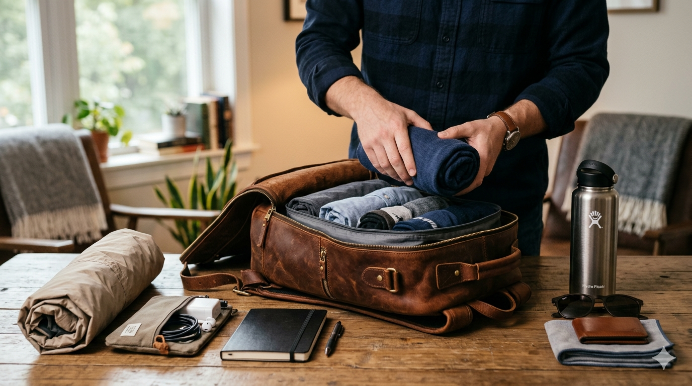 How to Pack and Travel with the Leather Backpack