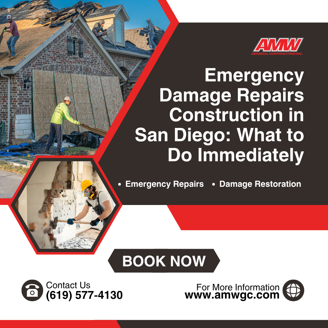 damage repairs construction in san diego