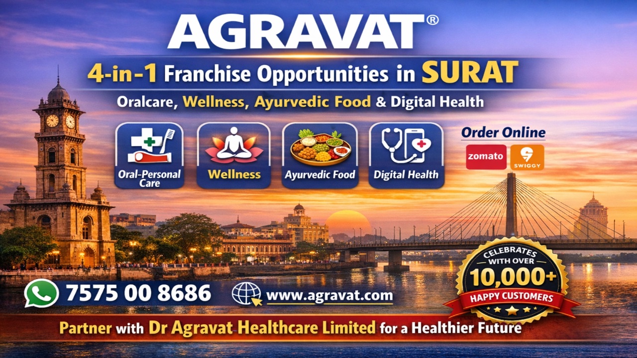 AGRAVAT® Disrupts Surat’s Wellness Market with India’s First AI-Driven 4-in-1 Franchise Model;