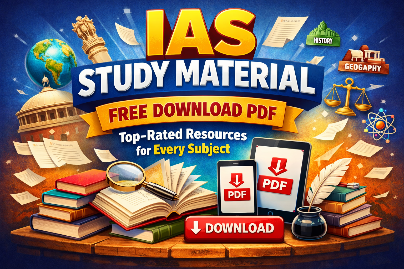 IAS Study Material Free Download PDF: Top-Rated Resources for Every Subject.