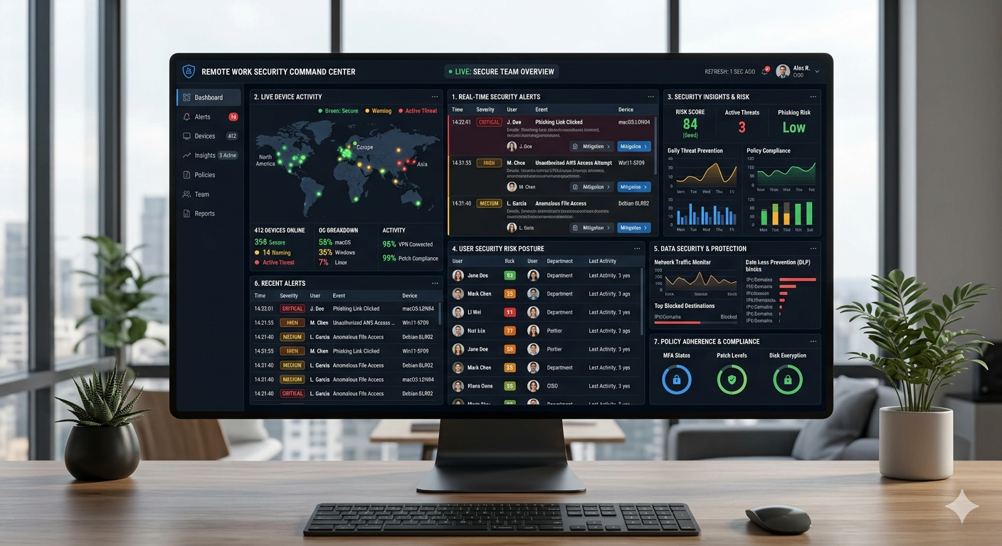 How Workplace Monitoring Improves Security in Remote and Hybrid Teams