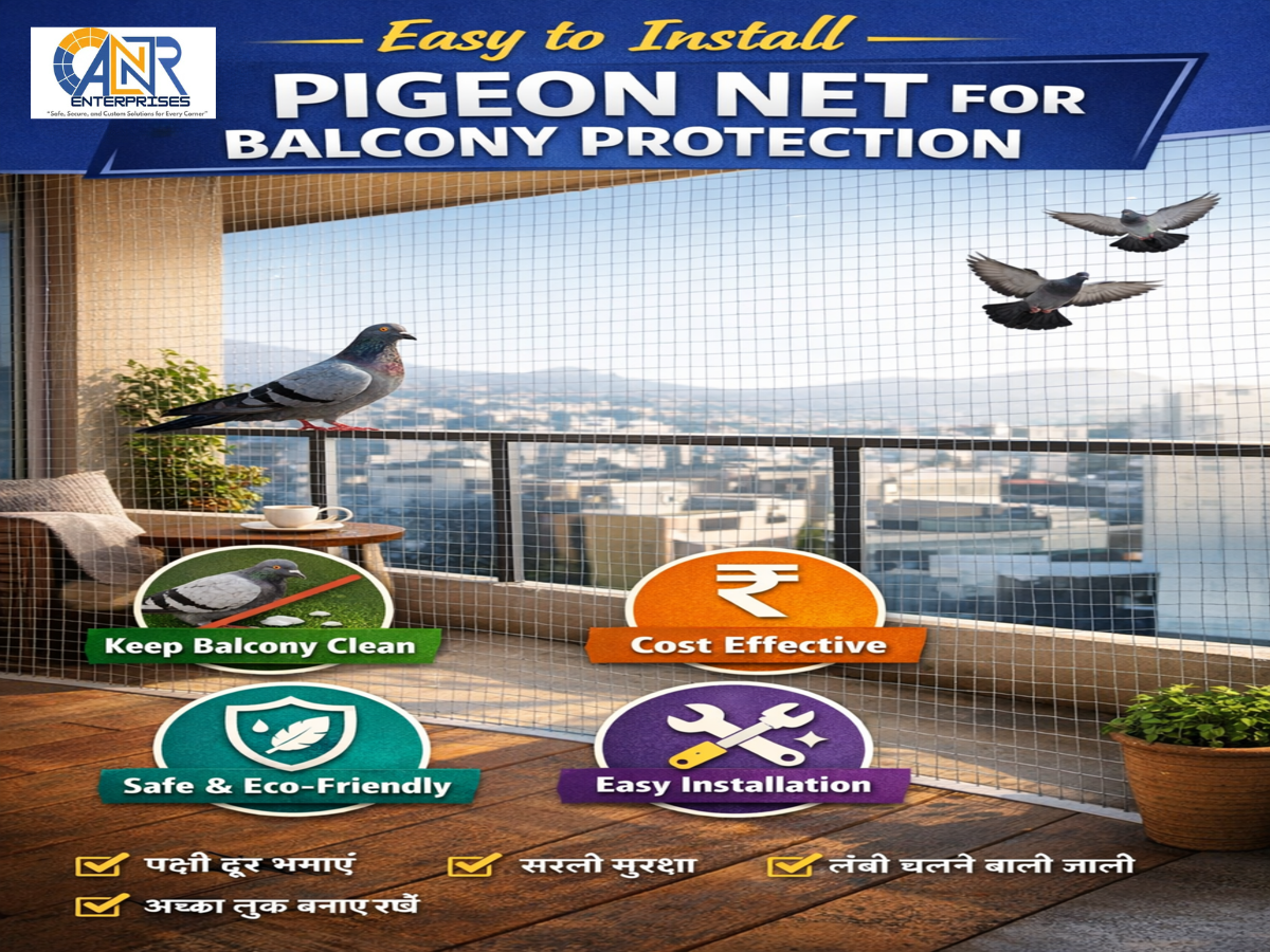 Easy to Install Pigeon Net for Balcony Protection