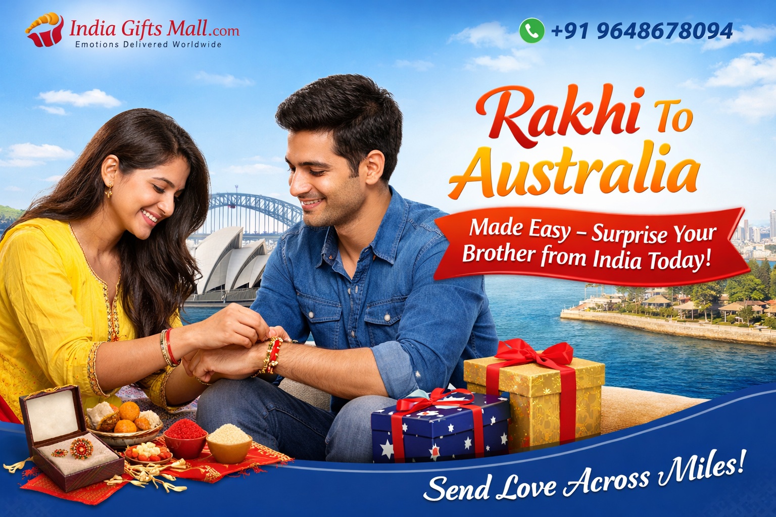 Rakhi To Australia Made Easy – Surprise Your Brother from India Today!