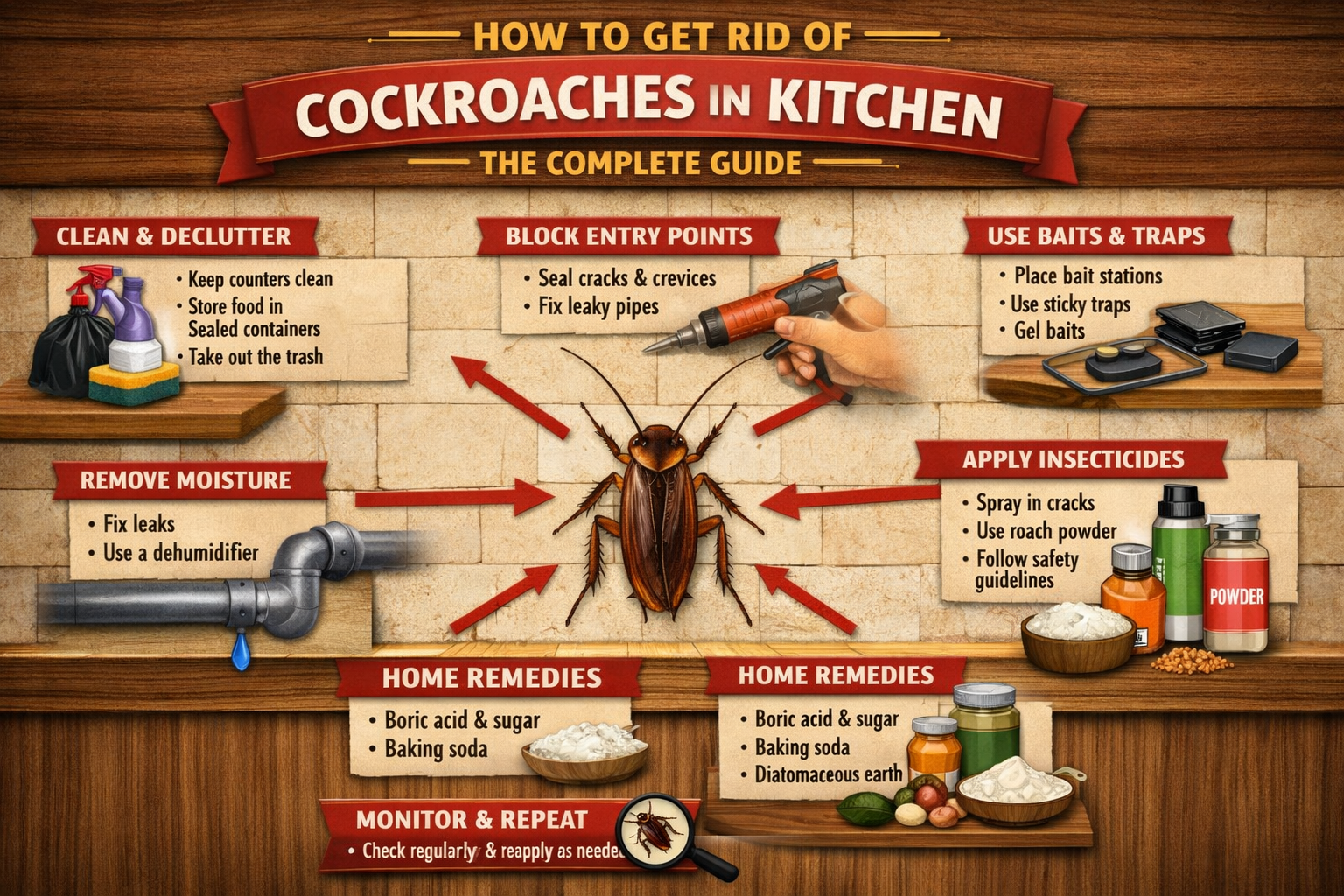 What Attracts Cockroaches in Kitchen? Causes, Prevention Tips
