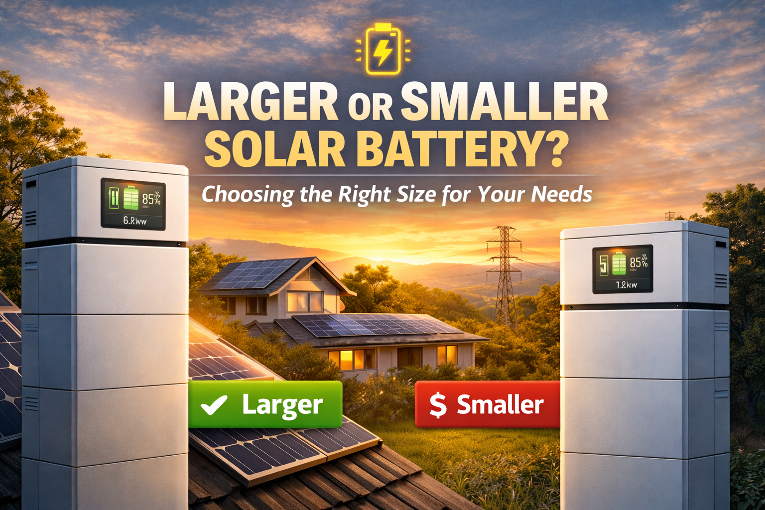 Should I go bigger on the battery now, or save money and install a smaller one?