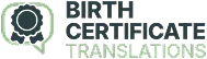 Birth Certificate Translations