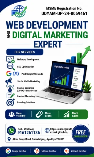 Web Development And Digital Marketing Expert