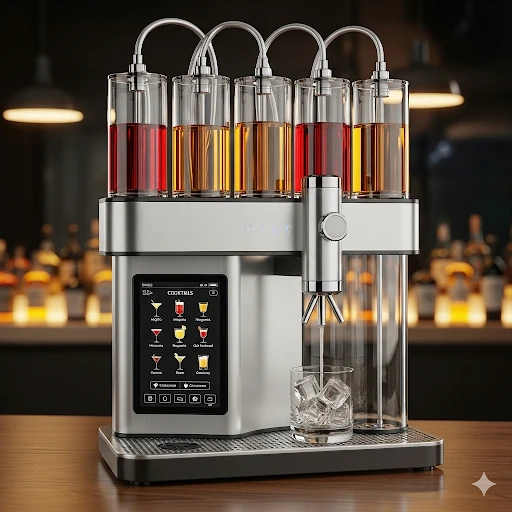 Automatic cocktail mixer
