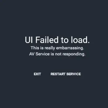 How do I Fix the "UI Failed to Load" Error on AVG Windows 10 and XP