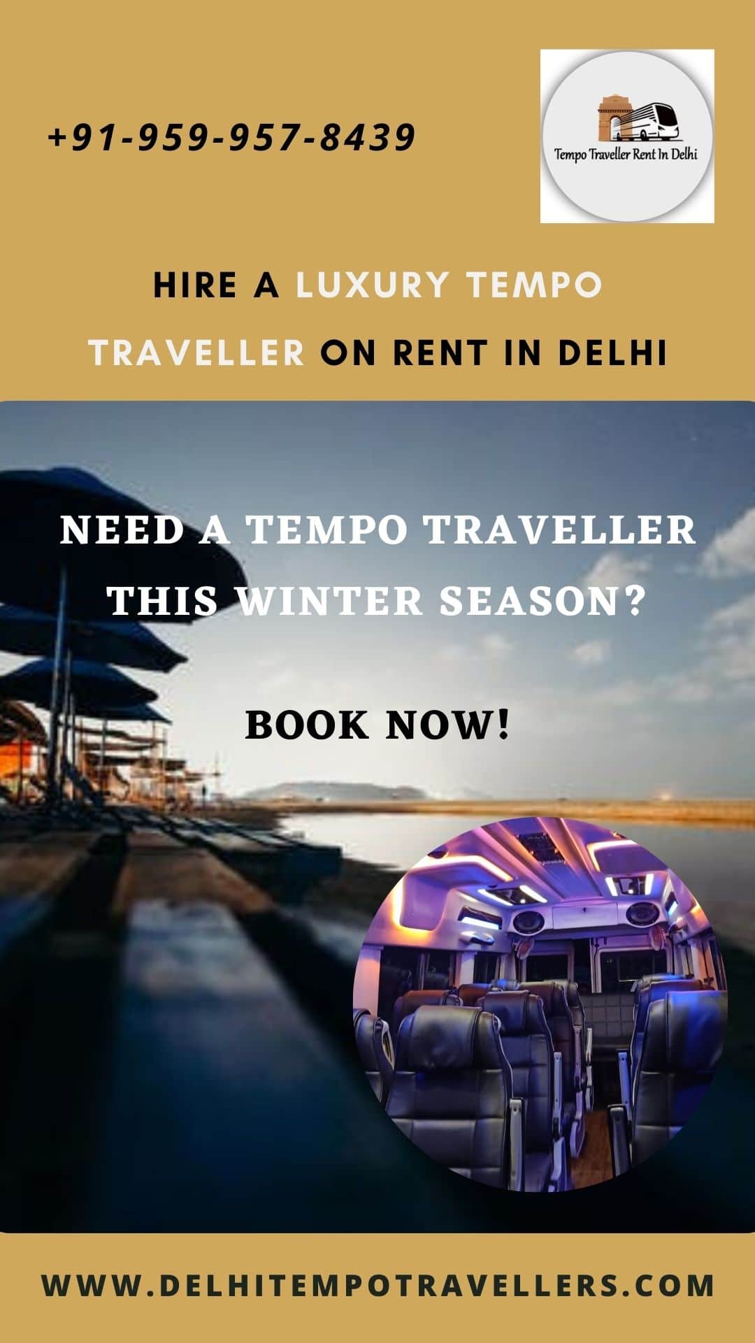 Travel Safe in India with a 16 Seater Tempo Traveller in Delhi-b0376f18