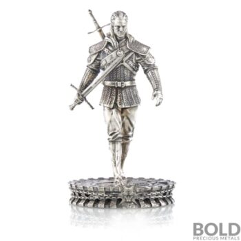 2021 10$ White Wolf - The Witcher Book Series 5oz Silver Statue-9d4761b2