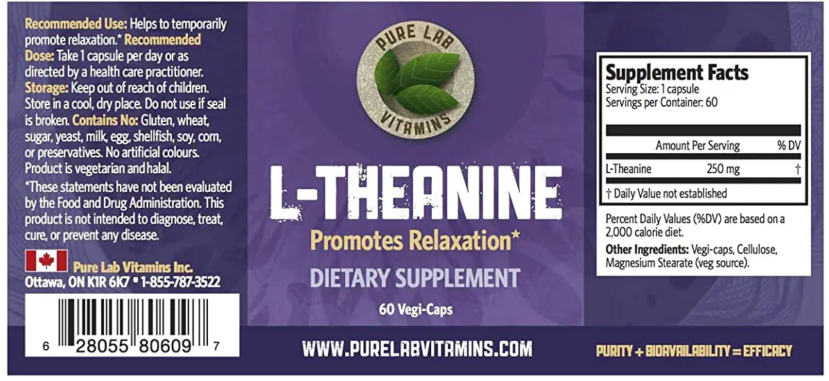pure lab vitamins - L-theanine-2c51f6d8