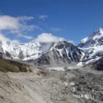 Everest base camp and Khumbu glacier