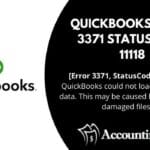 QuickBooks Error 3371 Status Code 11118-9c512322