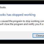 QuickBooks has stopped working-f8680000