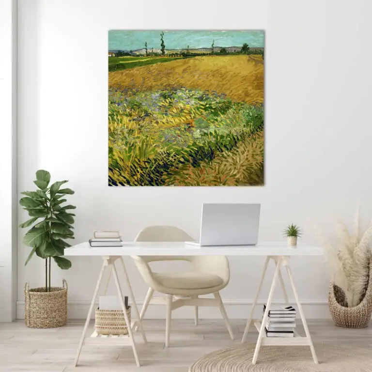 van gogh canvas : wheatfield