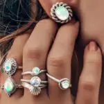 Gemstone Opal ring-a95c1560