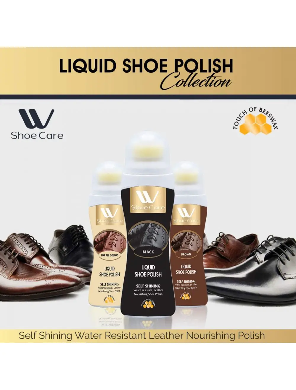 Liquid Shoe Polish Black - 75ml W Shoe Care1-e6091d7d