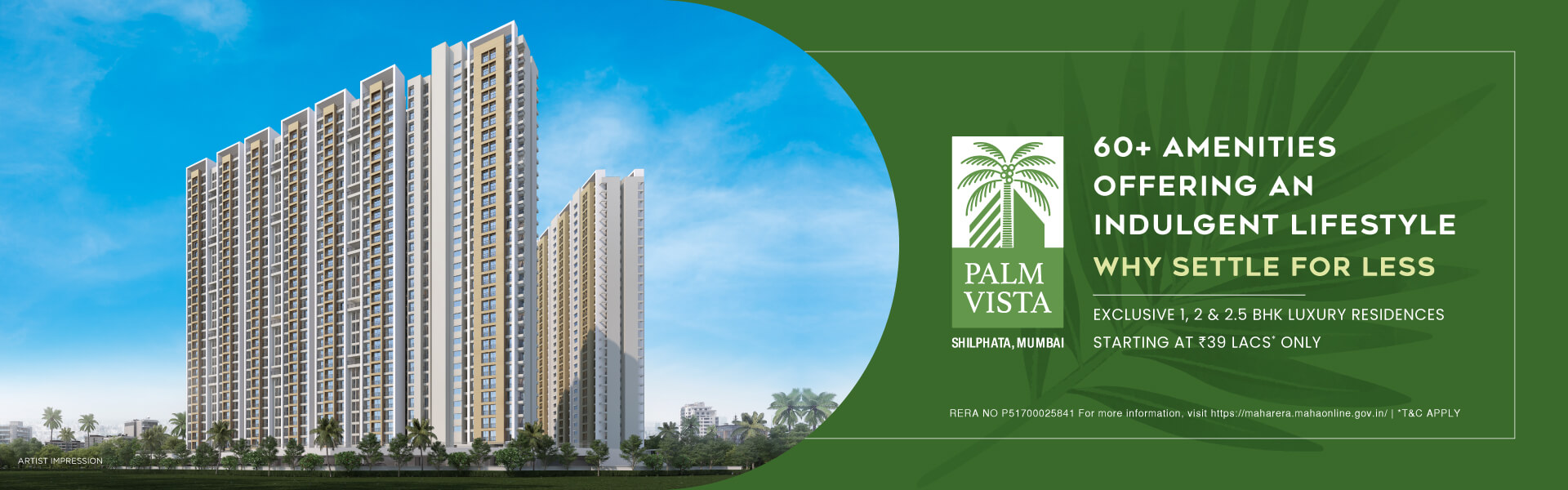 2.5 bhk flats in mumbai - Provident Palm Vista-bad15e3a