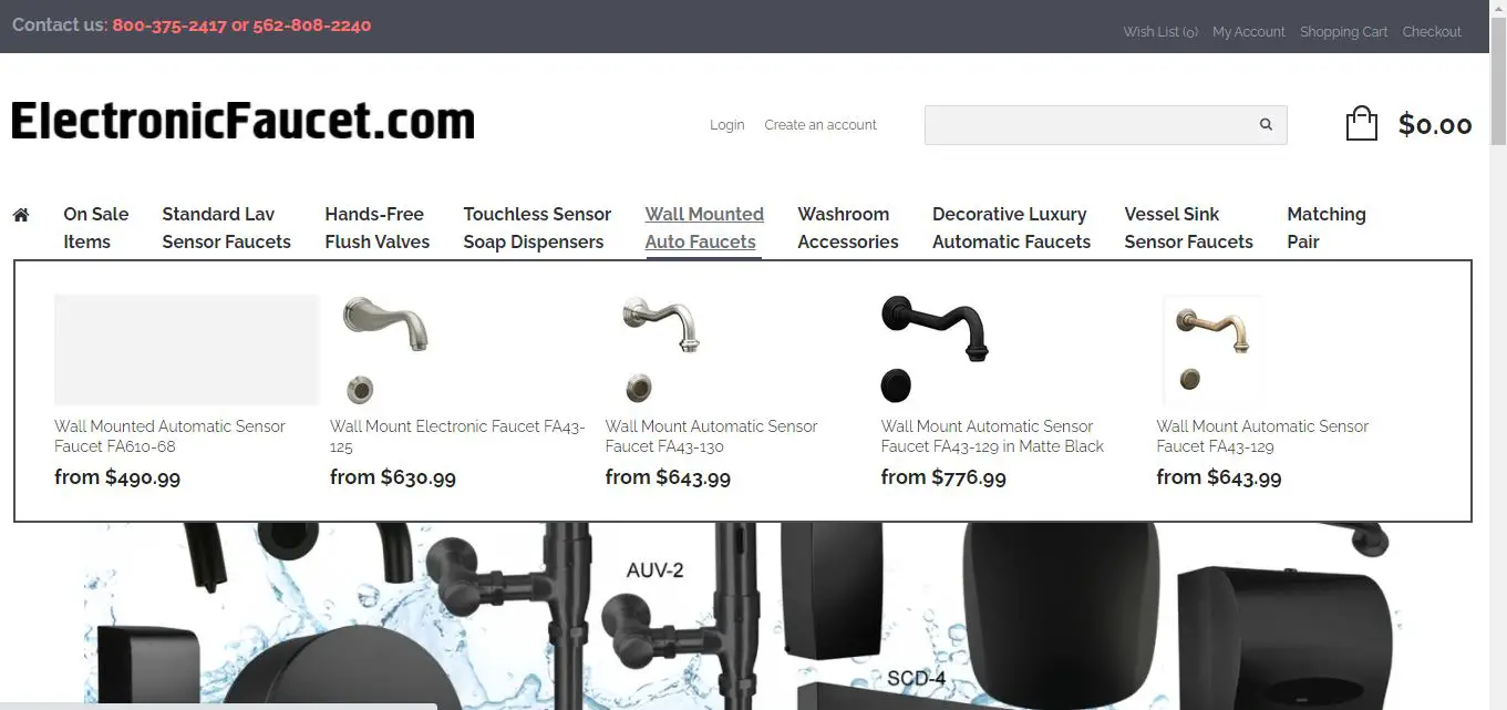 electronicfaucet home page-315d6400