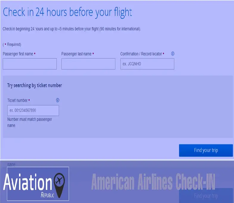 American Airlines Check in-34b50db0