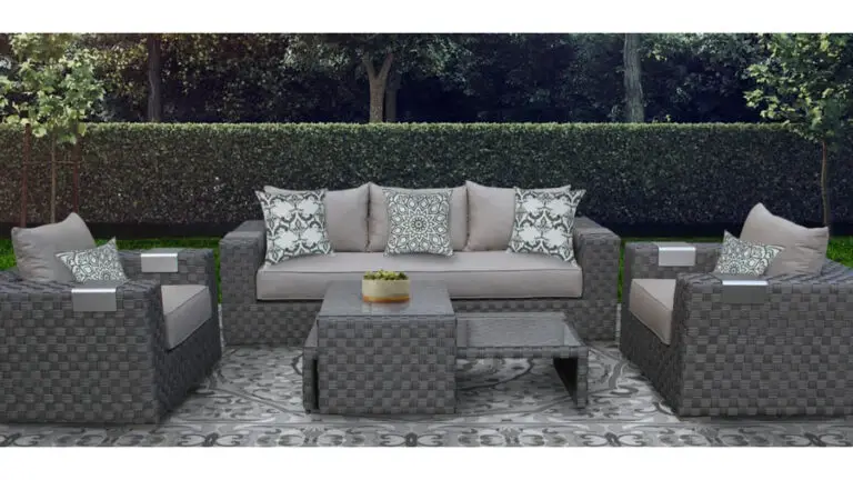 5pc Outdoor Patio Sofa Set with coffee table