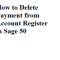 How to Delete Payment from Account Register in Sage 50-449465d5