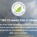 Why do they keep attacking kratom consumers?