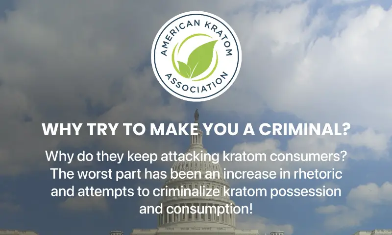 Why do they keep attacking kratom consumers?